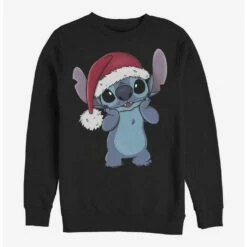 Top 10 ⭐ Disney Lilo & Stitch Santa Hat Crew Sweatshirt 🧨