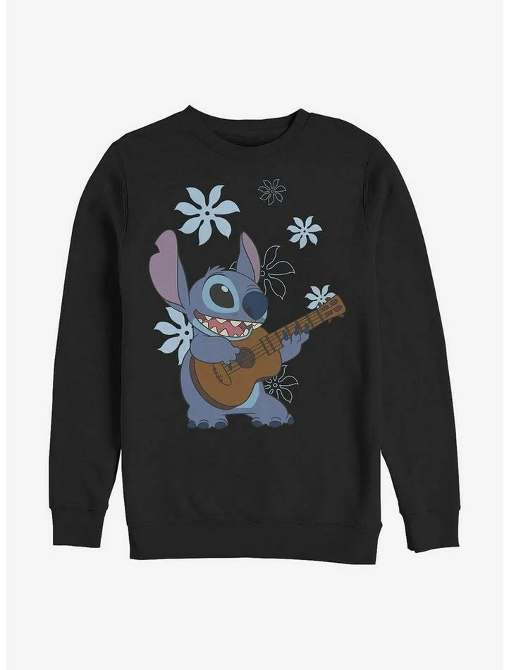 Cheap ✨ Disney Lilo & Stitch Stitch Flowers Crew Sweatshirt 🛒