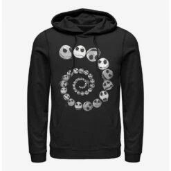 Top 10 🌟 Disney The Nightmare Before 🔔 Christmas Jack Emotions Spiral Hoodie 🔔