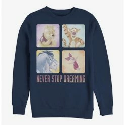 Coupon 😉 Disney Winnie The Pooh Never Stop Dreaming Crew Sweatshirt 🌟