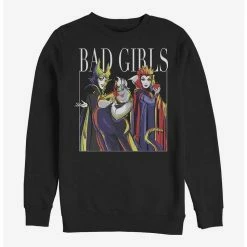 Outlet 🧨 Disney Villains Bad 👧 Girls Pose Crew Sweatshirt 😀