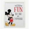 Top 10 🎁 Disney Mickey Mouse Do The Impossible Framed Wood Wall Decor ✔️