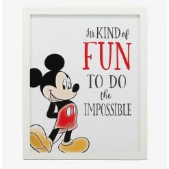 Top 10 🎁 Disney Mickey Mouse Do The Impossible Framed Wood Wall Decor ✔️