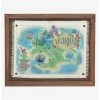 Buy 🌟 Disney Peter Pan Neverland Map Framed Wood Wall Decor 😉