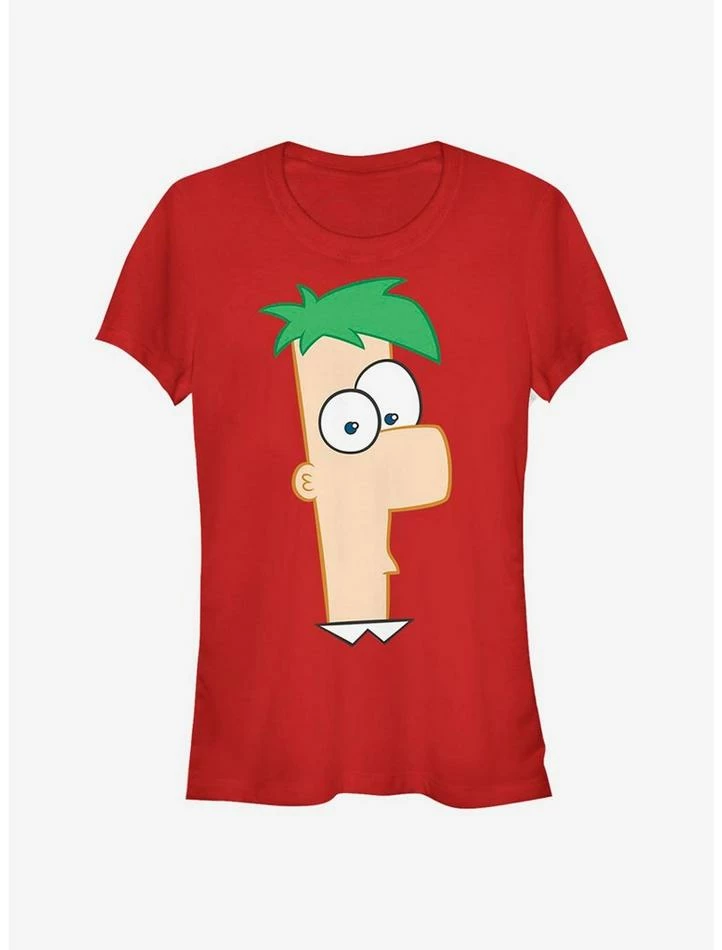 Hot Sale 👏 Disney Phineas And Ferb Large Ferb 👧 Girls T-Shirt 🥰