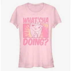Brand new 😍 Disney Phineas And Ferb What'cha Doing 👧 Girls T-Shirt 🤩