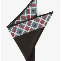 Cheapest ⭐ Disney Mickey Mouse Holiday Plaid Pocket Square 🧨