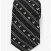 Brand new ⭐ Disney Mickey Mouse Stripe Black Tie ✔️