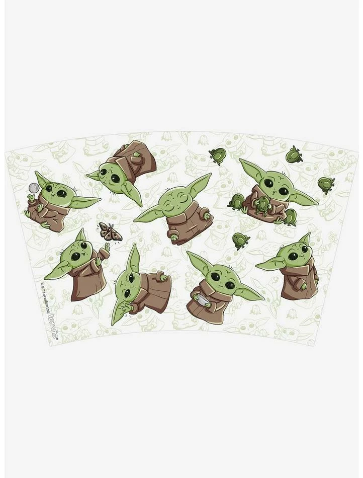 Best Pirce 🔔 Star Wars The Mandalorian Child Playing 16oz Classic Tumbler With Lid 🛒 - Image 2