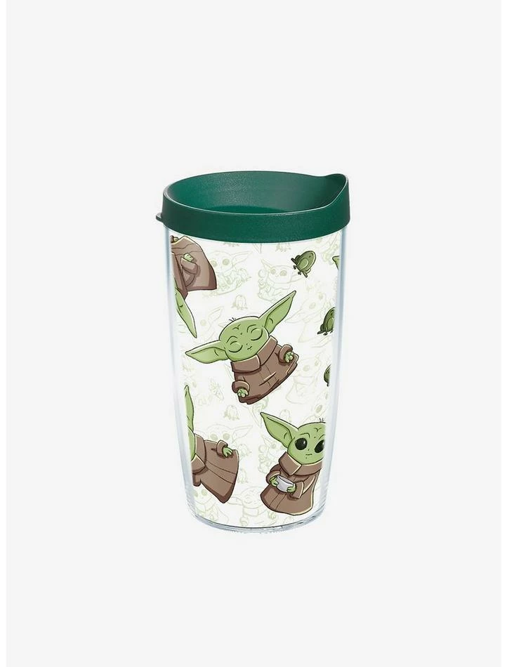 Best Pirce 🔔 Star Wars The Mandalorian Child Playing 16oz Classic Tumbler With Lid 🛒