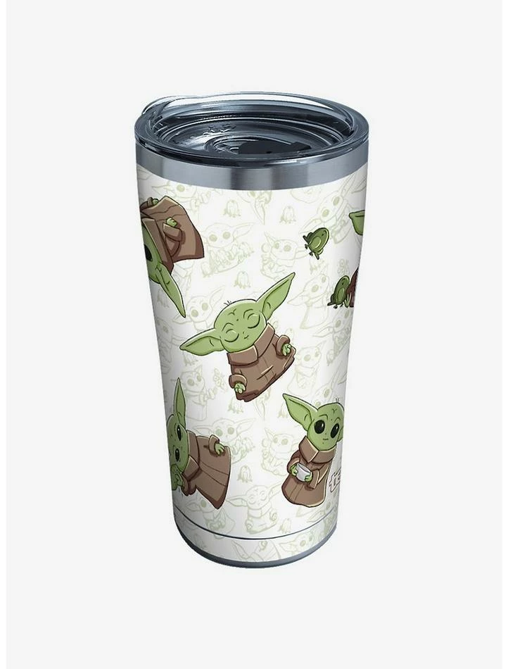 Best deal ๐ Star Wars The Mandalorian Child Playing 20oz Stainless Steel Tumbler With Lid ๐งจ