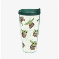 Top 10 🔥 Star Wars The Mandalorian Child Playing 24oz Classic Tumbler With Lid 🔥