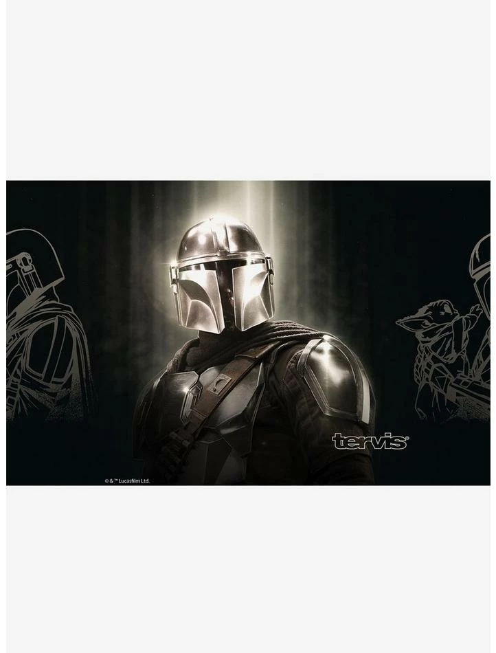 Cheap 🤩 Star Wars The Mandalorian Chrome Mando 20oz Stainless Steel Tumbler With Lid 🌟 - Image 2