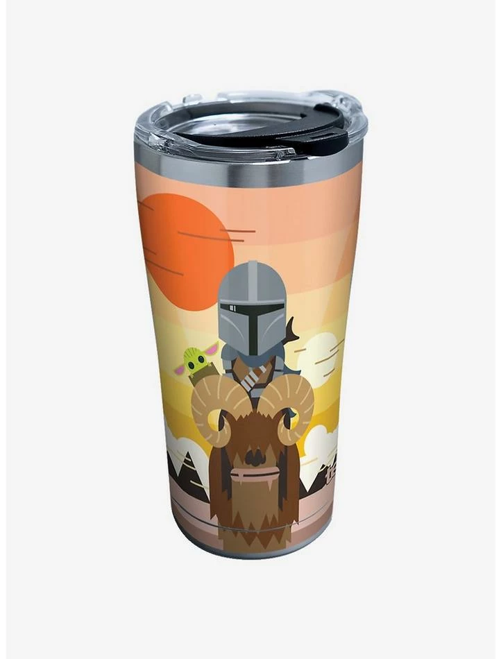 Cheap 🔥 Star Wars The Mandalorian Geo Pop GRP 20oz Stainless Steel Tumbler With Lid ✨
