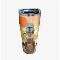Cheap 🔔 Star Wars The Mandalorian Geo Pop GRP 30oz Stainless Steel Tumbler With Lid ✨