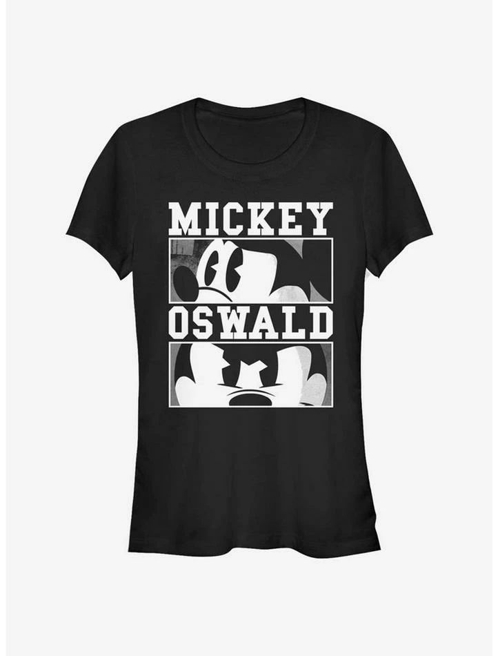 Best reviews of โค๏ธ Disney Epic Mickey Character Lockups B&W ๐ง Girls T-Shirt ๐งจ