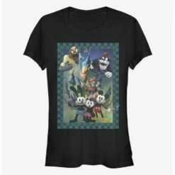 Brand new 🤩 Disney Epic Mickey Characters Group Poster Style 👧 Girls T-Shirt 🌟