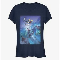 Cheapest 🌟 Disney Epic Mickey Flying By Poster 👧 Girls T-Shirt 🎁