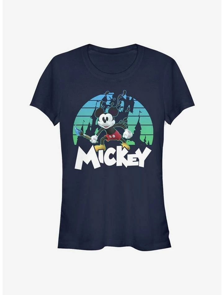 Budget ๐ฅ Disney Epic Mickey Retro Sunset ๐ง Girls T-Shirt ๐