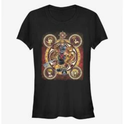 Discount 🤩 Disney Kingdom Hearts Group Circle Kingdome 👧 Girls T-Shirt ⭐