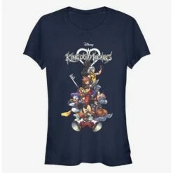 Cheapest 🤩 Disney Kingdom Hearts Group With Logo 👧 Girls T-Shirt 😉