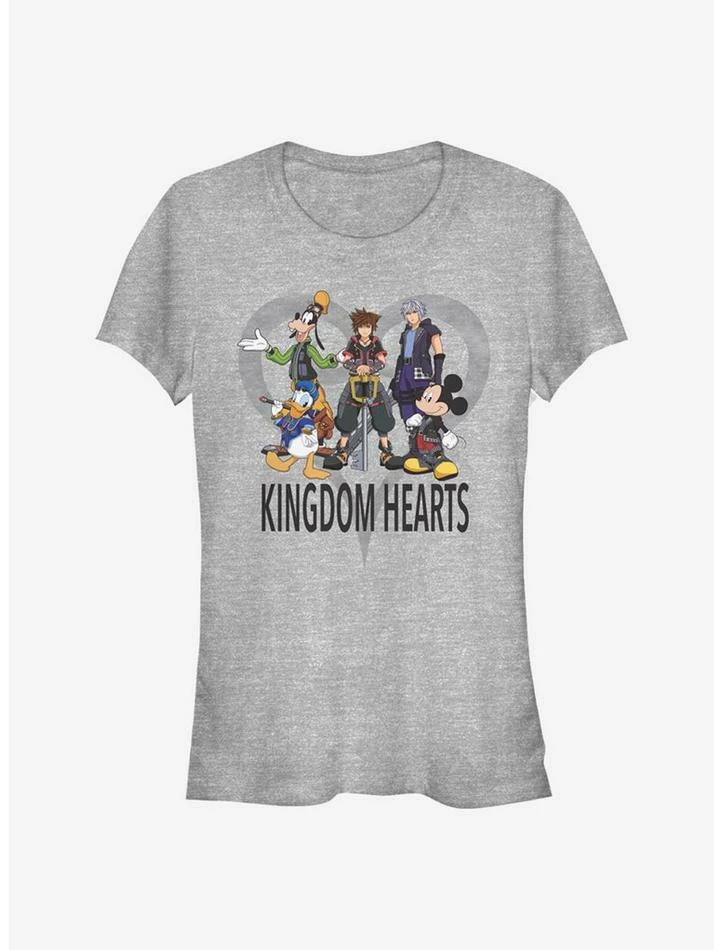Best deal ๐ Disney Kingdom Hearts Heart Background ๐ง Girls T-Shirt ๐