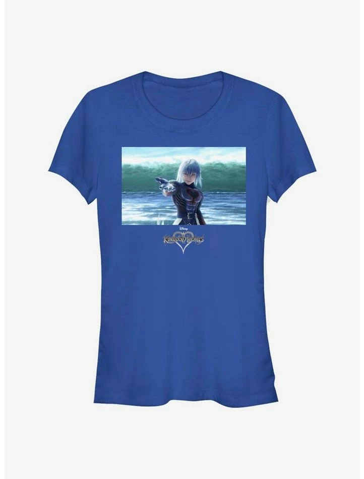 Brand new ๐ Disney Kingdom Hearts Riku In Water ๐ง Girls T-Shirt ๐