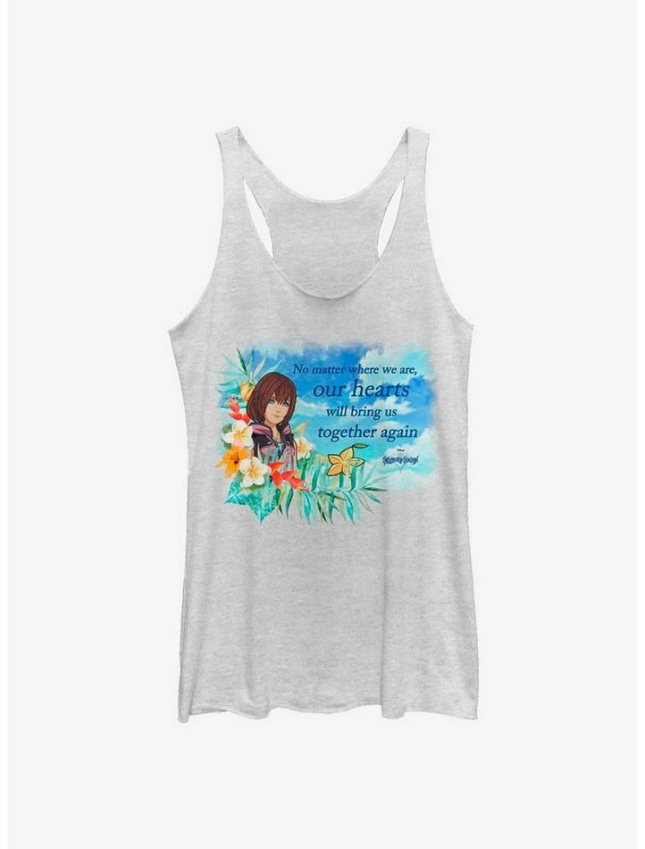 Outlet ๐ Disney Kingdom Hearts Kairi Floral ๐ง Girls Tank โ๏ธ