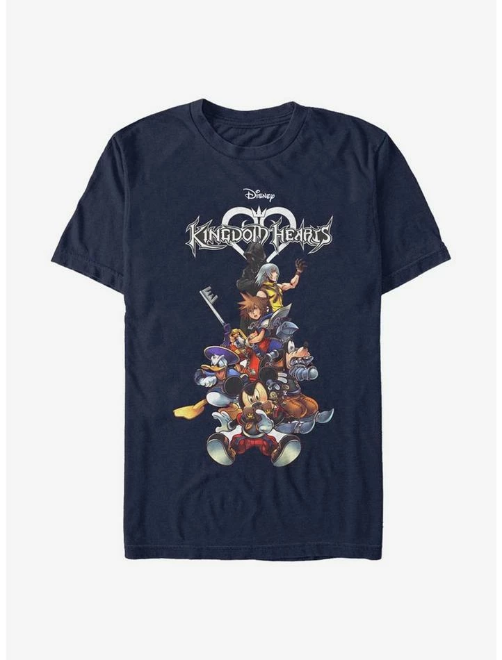 Cheap 🎉 Disney Kingdom Hearts Group With Logo T-Shirt ⭐