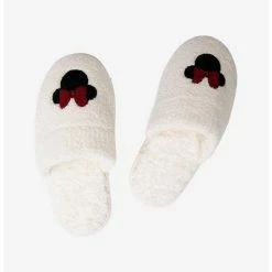 Promo 🌟 CozyChic Classic Disney Minnie Mouse Slipper Cream ❤️