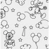 Cheap ✨ Disney Mickey Mouse Black And White Line Art Peel & Stick Wallpaper 🎁