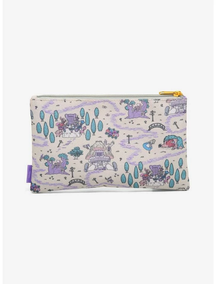 New ๐ Loungefly Disney Alice In Wonderland Map Makeup Bag โจ - Image 2