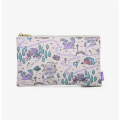 New 👍 Loungefly Disney Alice In Wonderland Map Makeup Bag ✨