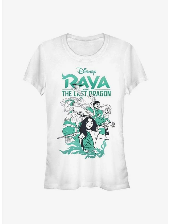 Best Pirce ✔️ Disney Raya and the Last Dragon Characters 👧 Girls T-Shirt 🔥