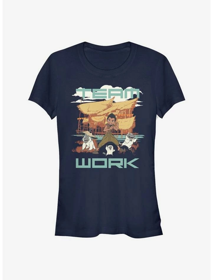 Cheapest ๐คฉ Disney Raya and the Last Dragon Team Work ๐ง Girls T-Shirt ๐