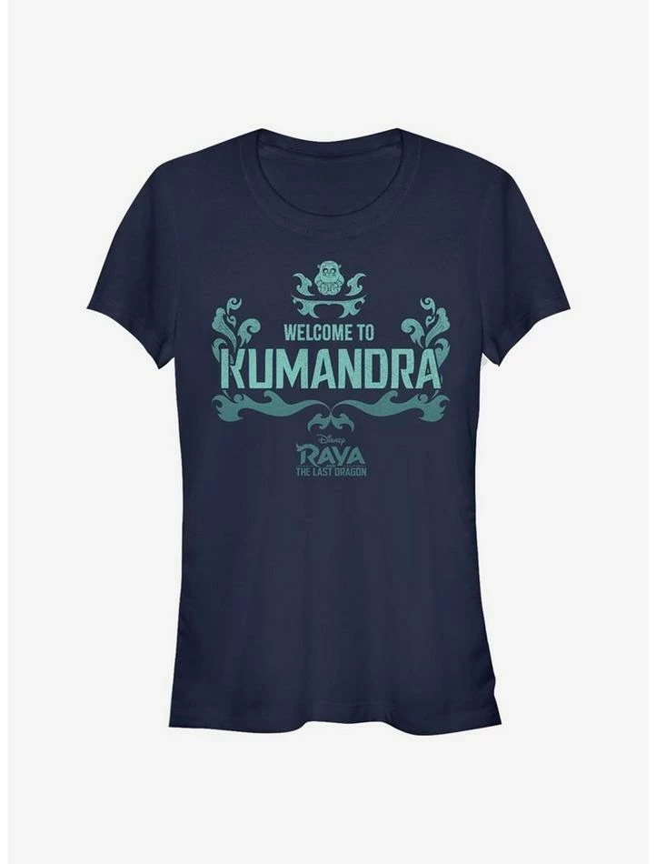 Outlet 🥰 Disney Raya and the Last Dragon Welcome To Kumandra 👧 Girls T-Shirt 🔔