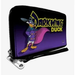 Flash Sale 🤩 Disney Darkwing Duck Purple Fade Zip Around Wallet 👏