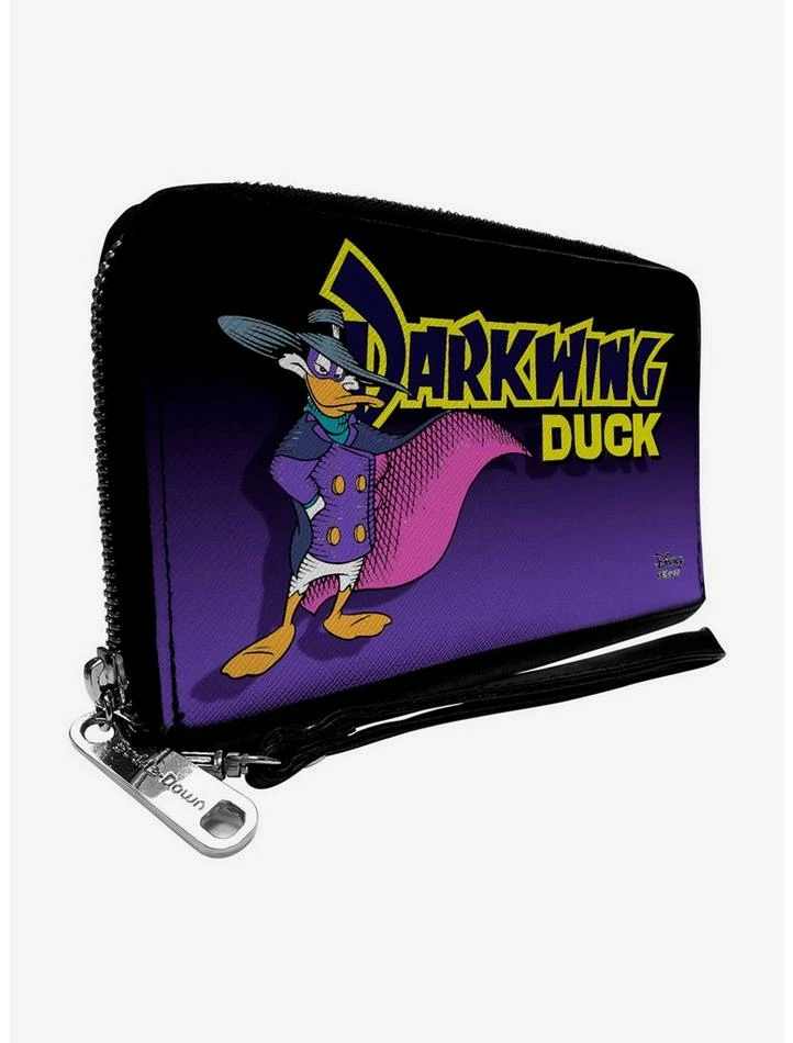 Flash Sale 🤩 Disney Darkwing Duck Purple Fade Zip Around Wallet 👏