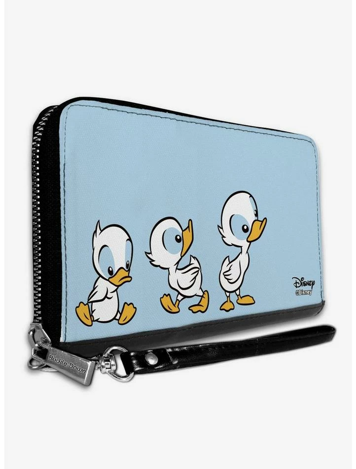 Hot Sale ๐ Disney Lilo & Stitch Ducklings Baby Blue Zip Around Wallet ๐