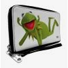 Deals 😀 Disney The Muppets Kermit The Frog Pose Zip Around Wallet 👏
