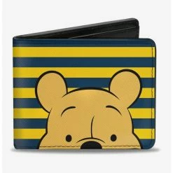 Buy 👍 Disney Winnie The Pooh Peeking Striped Bifold Wallet 😀