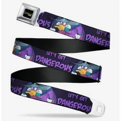 Wholesale 🎉 Disney Darkwing Duck Pose Lets Get Dangerous Black Purples Seatbelt Belt Xl ⌛