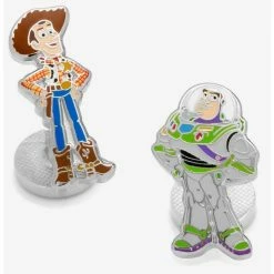 Best Pirce 😍 Disney Pixar Woody and Buzz Lightyear Cufflinks 🤩