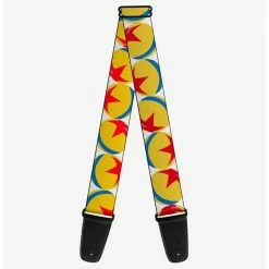 Best deal 🤩 Disney Pixar Luxo Ball Repeat White Yellow Blue Red Guitar Strap 💯