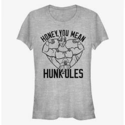 Outlet 🔥 Disney Hercules Hunky Hearts 👧 Girls T-Shirt 🛒