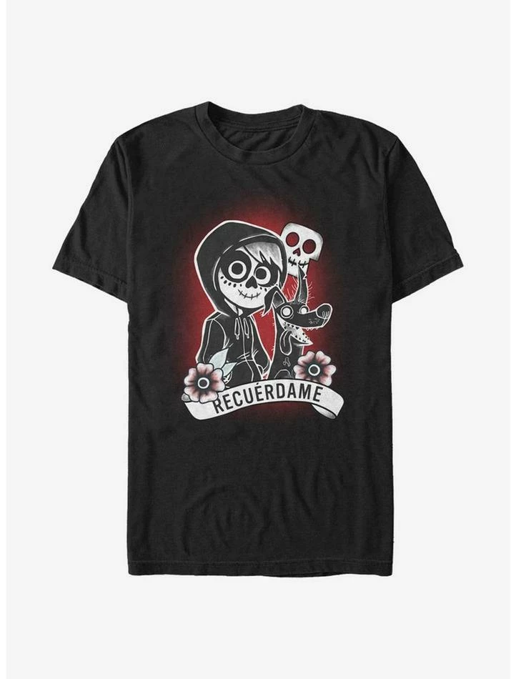 Best deal ๐ Disney Pixar Coco Recuerdame Tattoo T-Shirt โญ