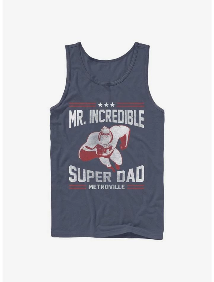New 😉 Disney Pixar The Incredibles Sporty Super Dad Tank ⌛