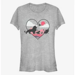 Brand new 🧨 Disney The Lion King Heart Sunset 👧 Girls T-Shirt 🎁