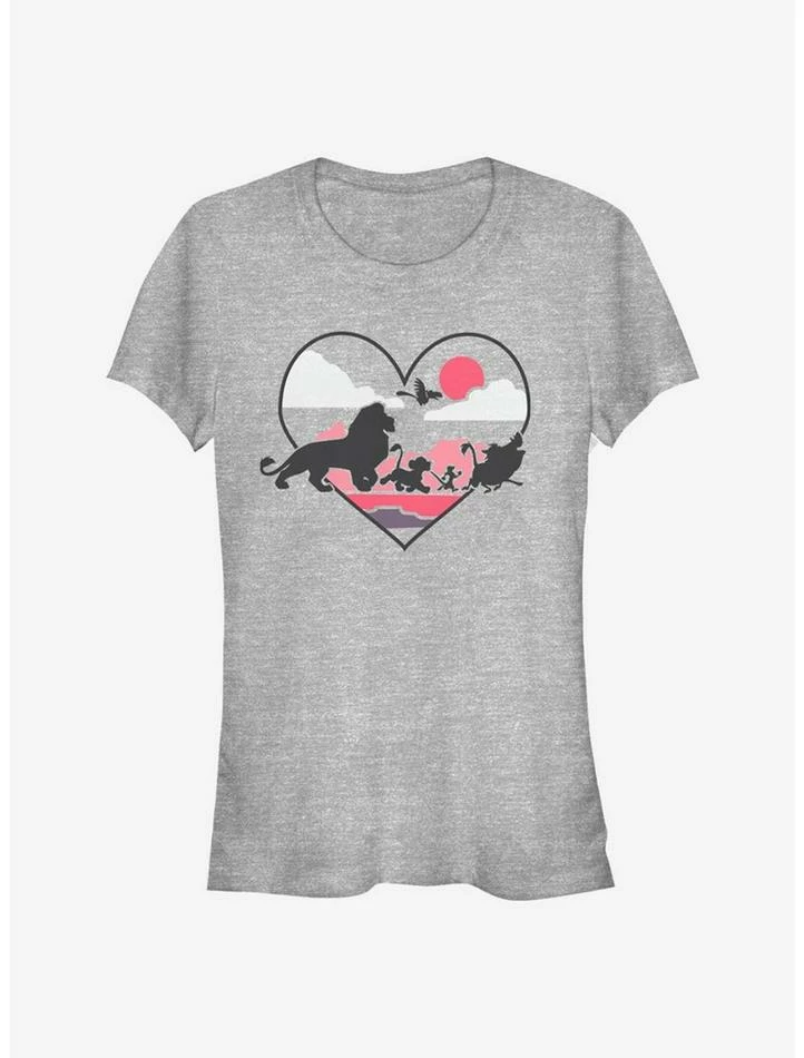 Brand new ๐งจ Disney The Lion King Heart Sunset ๐ง Girls T-Shirt ๐