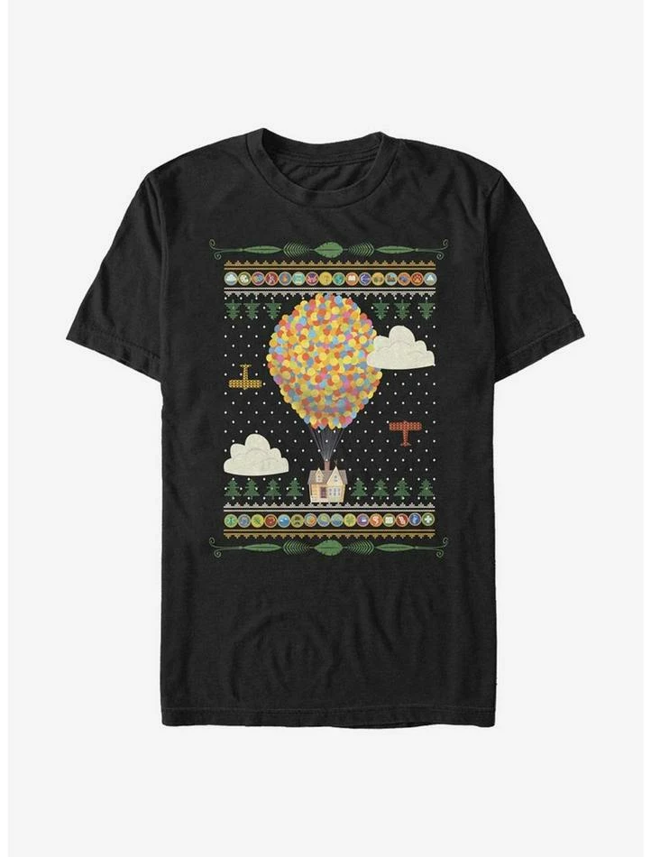 Cheap 👍 Disney Pixar Up Ugly Holiday Sweater T-Shirt 😀 - Image 2